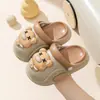 Zapatos tipo Croc Eva Oso para Niños y Niñas Verano Dibujos Animados Antideslizantes Suela Gruesa Suave Sandalias para Bebé de Interior y Exterior