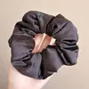 Lenço quadrado grande com estampa floral pequena, elástico de cabelo para mulheres, faixa de cabelo elástica, acessório de cabelo com estilo coreano de alta qualidade