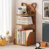 Mini estante de mesa multicamadas, prateleira de armazenamento infantil, novo suporte de armazenamento de bambu para bay window, estante de livros, suporte de mesa