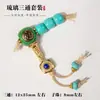 Set de Tres Piezas de Vidrio Verde Pulsera Hecha a Mano DIY Cabeza de Buda Vajra 108 Accesorios Cuentas Accesorios Colección de Joyería