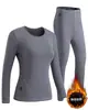 Traje inteligente de calefacción a temperatura constante para hombre y mujer, ropa interior térmica eléctrica, carga USB, a prueba de frío, térmico, con forro de terciopelo