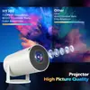 Proyector de barril HY300 de TK, superventas, proyector portátil inalámbrico inteligente Android 4K para uso doméstico