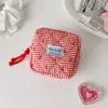 Bolsa de Almacenamiento Acolchada Hisocute, Estuche Floral Femenino, Neceser, Bolsa Cuadrada Pequeña, Esencial para la Escuela, Directo del Fabricante