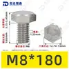 Tornillos de Máquina Hexagonales Externos de Acero Inoxidable 304 M1.6~M20, Cumplen con Din933, Pernos de Cabeza Hexagonal Directos de Fábrica