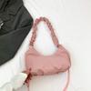 Bolsa de Mão Minimalista Retrô de Nicho para Mulheres, Novo Modelo de Verão 2026, Bolsa de Ombro Casual Simples, Bolsa Meia-Lua