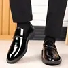 Zapatos de Charol para Hombre de Talla Grande Transfronterizos, Vestimenta Formal de Negocios a la Moda, Zapatos para Hombre Slip-On de Punta Británica Estilo Coreano, Zapatos Individuales