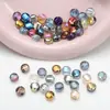 Colgante de Lingote de Azulejo Agujero Mediano Galvanizado Colorido Cuentas de Vidrio de 8 mm Accesorios para Joyería DIY Pulsera Pendientes Accesorios para Collares