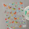 Pegatinas de Arte para Uñas de Unicornio Arcoíris En Stock Pegatinas 3D Creativas de Caballo Pequeño en Relieve para Teléfono, Vaso de Agua, Cámara Estilo Ca