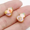 Cuentas espaciadoras de calabaza de aceite con goteo de oro estilo chino con agujero pasante, monedas de la fortuna, accesorios para pulseras DIY que atraen la riqueza