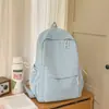 Mochila Simples Fofa e Estilosa para Alunas do Ensino Fundamental, Leve Casual para Viagem e Escola, Estilo Ins Japonês