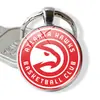 Logo de Equipo de la NBA Lakers Warriors 76ers Time Gem Aleación de Metal Llavero Grabado Colgante de Llave