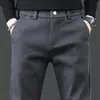 Pantalones Casuales Nuevos para Hombre Primavera 2025 Cintura Elástica Corte Recto Delgado Nuevos Pantalones Largos Versátiles para Hombre Dropshipping