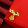 Acessórios de flor de bambu dourado areia vietnamita faça você mesmo banhado a ouro estilo chinês pulseira pingente acessórios de joias artesanais atacado yiwu