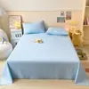 Lençol de Cama de Solteiro para Uso Doméstico, Dormitório Estudantil, Lavável, Design Simples, Adequado para Todas as Estações