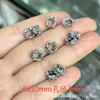 Plata Vieja Vintage Panax Notoginseng Mariposa Plateada Flor de Amor Alegría Pacífica Anillo Corredizo Pulsera Espaciadores Cuentas Gota Pequeña Accesorios para Joyería DIY