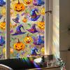 Adhesivo de Vidrio de Fantasma de Calabaza de Halloween Vidrio de Balcón Ventana Vidrio Hogar Decoración Arreglo Fiesta Festival Película de Color Electrostática