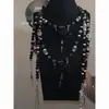 Colección de Collares Estilo ChinoExtremadamente Elaborados, Estética Melancólica, Collares con Borlas Frescos y de Espíritu Libre, Suéteres de Estilo Étnico Vintage