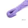 Fabricante de Cuerda Elástica Redonda 0.8-3 mm de Grosor Cuerda Elástica de Colores Cordón Trenzado de Seda de Látex para Ropa Sombrero Accesorios