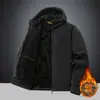 Chaqueta de Otoño/Invierno 2026 Nueva Línea Principal Transfronteriza Más Vendida, Abrigo de Forro Polar, Versión Estándar 2, Chaqueta con Capucha Casual para Exteriores para Personas de Mediana Edad y Mayores