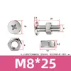 Tornillo y Tuerca Combinación de Dos Piezas para Máquina de Mascarillas y Luminarias, Acero Inoxidable 304 Tornillo y Tuerca