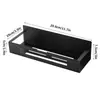 Estante Lateral Magnético para Refrigerador de Cocina Gancho Lateral de Almacenamiento Estante para Pañuelos Perforación Libre Película Conservadora Estante para Condimentos