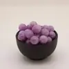 Calcedonia Púrpura Lila Cuentas Sueltas Cristal Accesorios para Manualidades con Cuentas Pulsera Tejida a Mano Accesorios para Collares