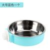 Suprimentos para Animais de Estimação Pendurado Aço Inoxidável Tigela para Cachorro Tigela para Gato Bacia de Comida Anti-queda Gaiola Pendurada Tigela de Água Fixa Tigela Fixa na Grade