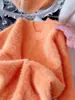 Suéter de pele de mink, cor creme, macio e felpudo, para mulheres, estilo coreano, suave, de corte solto e casual, perfeito como camada interna para outono e inverno
