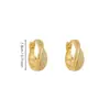 Pendientes de Aro Retorcido con Circonita Dorada para Mujer 2026 Nuevo Estilo Popular Pendientes de Aro de Gama Alta Pendientes Exquisitos para el Uso Diario