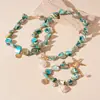 Collar de Perlas de Imitación con Diseño de Estrella de Mar, Concha, Caracola y Viento Marino de Vacaciones, Personalidad de Moda, Diseño de Nicho, Collar de Alta Calidad para Mujeres