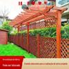 Madeira carbonizada único braço uva rack jardim ao ar livre anticorrosivo madeira corredor rack villa flor rack jardim paisagem escalada vine corredor rack