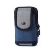 Riñonera de ocio para hombre, bolso de cintura resistente al desgaste para el trabajo, monedero de gran capacidad, riñonera de tres capas para teléfono móvil