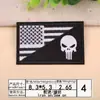 Parches Bordados al por Mayor Parches Bordados por Computadora Insignia de Calavera Bandera Americana Punk Parches Decoración de Ropa Parches de Aplicación