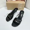 Zapatos para Mujer 2026 Nuevas Llegadas de Verano: Sandalias de tacón de aguja con punta redonda y decoración de hebilla para mujer, Chanclas abiertas para exteriores