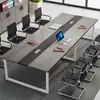 Mesa de conferencias, mesa larga, sencilla y moderna, combinación de escritorio y silla de oficina, mesa larga para sala de conferencias, banco de trabajo, mesa de tutoría y formación.