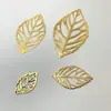 Acessórios de decoração de casamento deixa flor de couro de ferro DIY folhas decorativas folhas douradas pedaços de flores folhas ocas douradas