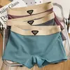 Pantalones Cortos de Seda Helada para Mujer Pantalones de Seda Helada para el Hogar de Mujer Pantalones de Seguridad de Cintura Media para Niñas Bragas Cómodas y Transpirables para Mujer