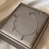 Pulseira de tornozeleira com pingente de estrela, pulseira de pulso requintada e doce estilo ins coreano, design de nicho, joias de luxo leve para mulheres, sensação de alta qualidade