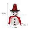 Adornos de Muñeco de Nieve Navideño de Amazon Decoración de Hotel Mini Muñeco de Nieve Decoración Navideña Adornos de Ambiente para Fiesta