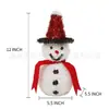 Suministro Directo Transfronterizo de Adornos de Muñeco de Nieve Navideño, Adornos Decorativos de Mini Muñeco de Nieve Navideño, Accesorios de Decoración Navideña