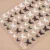 Redanco5D Estampado Ins Popular Concha Luz Calcomanía para Manicura Súper Hermosa Mariposa Calcomanía Estéreo para Uñas Dr1466