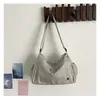 Bolsa Feminina Casual 2026 Inverno Novo Estilo Casual Estampa Xadrez Bolsa Transversal Grande Capacidade Leve Nylon Bolsa de Ombro