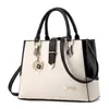 Bolsa Popular para Mujer de Taizhou de Exportación Transfronteriza 2025 Nuevo Bolso de Mano de Moda Combinación de Colores Moderna Bolso Cruzado de Hombro Único de Gran Capacidad