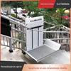 Plataforma elevatória acessível para deficientes, inclinada, suspensa, sem barreiras, 1 a 3 andares, elevador doméstico pequeno dobrável, máquina de subir escadas para corredor
