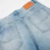 Calça Jeans Drapeada Estilo Americano com Padrão de Bigodes para Homens, Caimento Solto, Cleanfit, Moda High Street, Calça Wide Leg Lavada e Desgastada