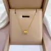 [Acero de titanio de cuerpo completo] collar frío de oro real de horno de acero de titanio de cuerpo completo para mujer cadena de clavícula de celebridad de Internet accesorios