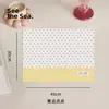 Jogo Americano de Couro com Bolinhas Estilo Ins Coreano, Tapete Resistente ao Calor e Anti-Escaldante, Impermeável e à Prova de Óleo para Uso Doméstico, Tapete para Bancada de Cafeteira
