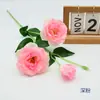 Lisianthus Artificial de 3 Flores em Haste Única para Decoração de Casa, Flores Artificiais de Seda, Arranjos Florais de Casamento, Flores Artificiais, Materiais Florais para Showroom