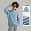 Roupa Infantil Suéter de Gola Alta Meia para Meninos 2026 Outono e Inverno Novo Estilo Crianças Maiores Suéter de Tricô Quente Roupa de Inverno para Crianças Tendência