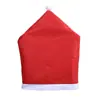 Cubierta de Silla Navideña Nueva Transfronteriza No Tejida Gorro Navideño Decorativa Suministros para Fiesta Navideña Fabricante Mayorista